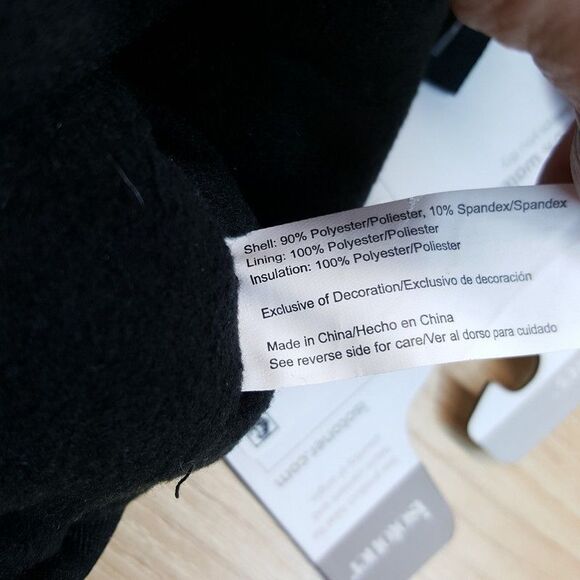 ISOTONER Gloves Mens Medium Black 100% Waterproof Insulated Thick Glove Winter - Picture 7 of 8